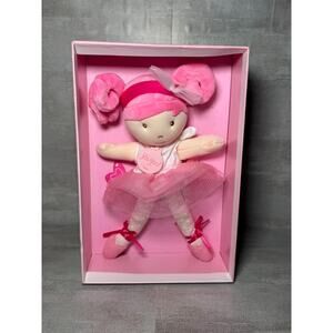 JoliJou Doll Les Tutus Ballerina Plush Doll from Paris France 8.5”